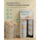 thumbnail image 4 of Cesta de ropa SONGMICS Cappuccino Beige 170 L con tapa y asas, 4 of 6
