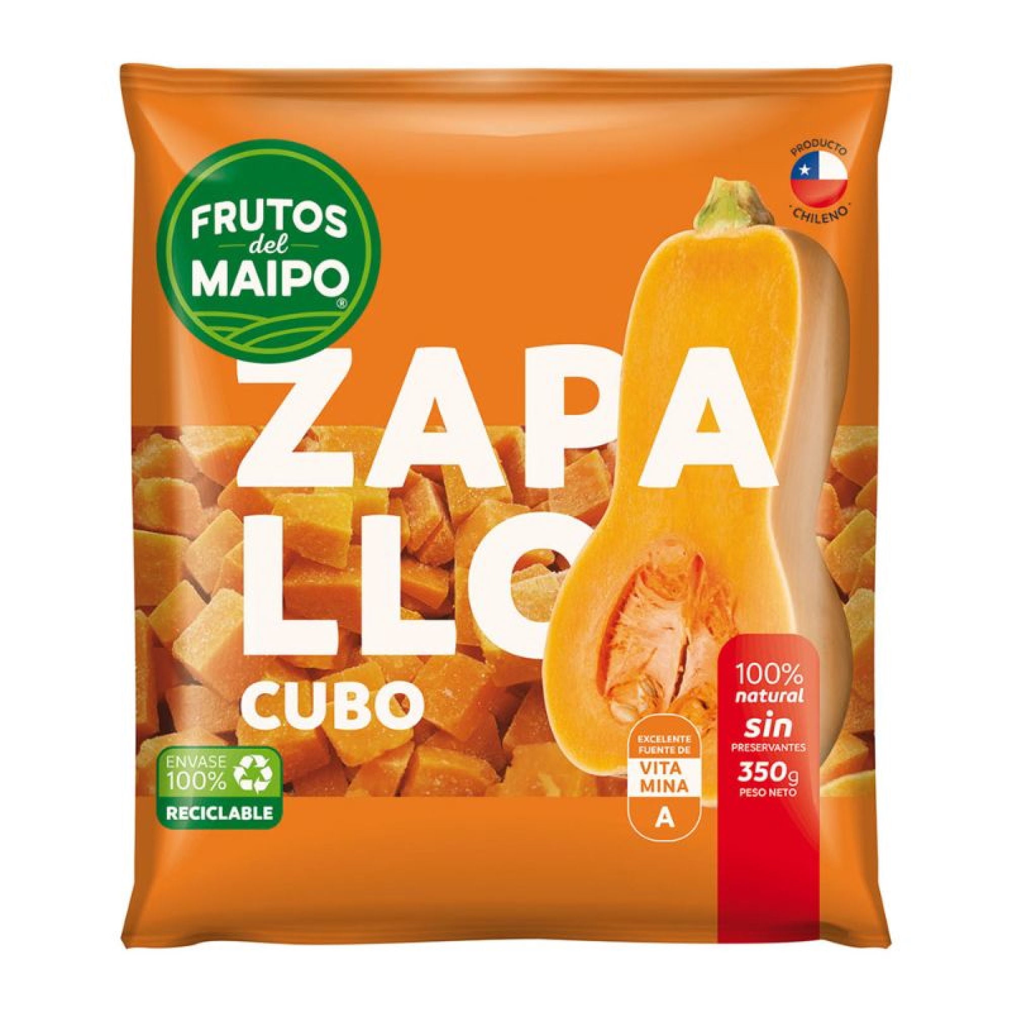 Zapallo En Cubos 350 gr Frutos Del Maipo