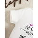 thumbnail image 5 of Baby Boys And Girls Casual "I'm Cute Like Mommy But I Fart Like Daddy" Short Sleeve Round Neck Onesie Clothes, 5 of 5