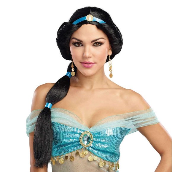 Peluca de disfraz Dreamgirl Arabian Jasmine Harem Princess Black