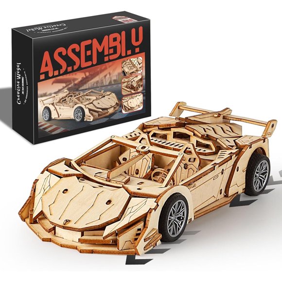 Rompecabezas 3D MOCBURIKU Roadster W6804 119 Piezas Pullback