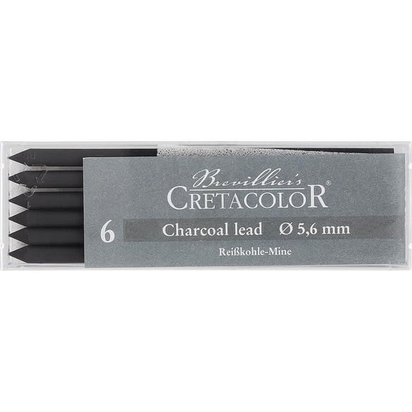 Set de 6 Minas de Carbón Suave Cretacolor
