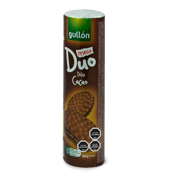Galletas Gullón Mega Doble Cacao Tarro, 500 g
