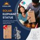 thumbnail image 2 of Decoración solar para jardín Estatua de elefante con luces LED GIGALUMI, 2 of 8