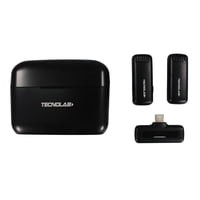 Tecnolab - Micrófonos Lavalier Dual Inalámbricos Tipo C Hd 25Mts - Ps