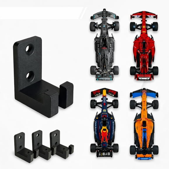 Gancho de montaje en pared XStarlis para Lego, soporte de exhibición de 4 piezas