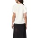 thumbnail image 3 of INSPIRE CHIC Tops de cuello de tweed para mujer 2026 Blusa elegante de verano de manga corta L Blanco, 3 of 6