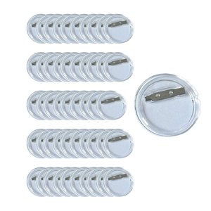 Magideal - 50 Uds. De Alfileres De Botón, Insignia, Fabricación De Joyas Artísticas, Regalos, Recuerdos, Regalos Diy, Insignia De Botón Transparente De Acrílico 58 Mm