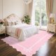 thumbnail image 2 of Alfombra GarveeHome 244 x 152 cm Lavable con Lazo Rosa, 2 of 8