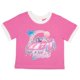 thumbnail image 3 of Conjunto de ropa Barbie: camiseta de cuello redondo y pantalones cortos de mezclilla para niña, 3 of 6