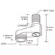 thumbnail image 4 of Adaptador de grifo para bañera y bañera con forma de garra para montaje en pared Aolemi, paquete de 2, 4 of 6