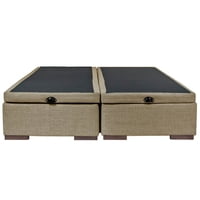 Bloccare - Base Baul 2 Plazas Beige - Largo 190 Cm Con Patas De 4.5 Cm