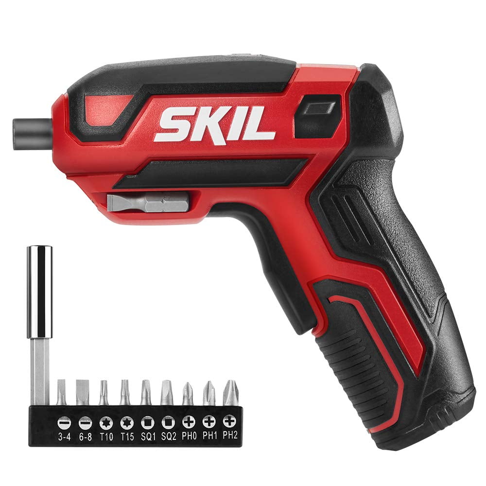 Destornillador Inalámbrico Skil Recargable De 4 V Con 9 Puntas Sd561801