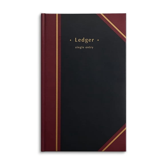 Ledger Book Staples 217679, 150 páginas, color negro, 18,7 cm x 29,8 cm
