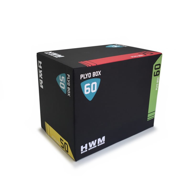 Cajón Pliométrico Acolchado 3 En 1 (75x50x60cm) | Hwm