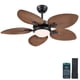 thumbnail image 1 of Ventilador de techo Wiviniya Tropical de 44 pulgadas con luces y control remoto, 1 of 3