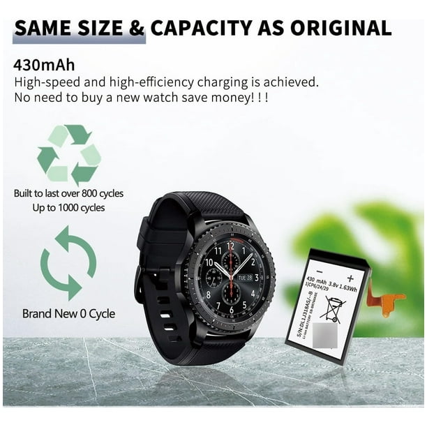 Bateria Para Samsung Watch S3 Frontier Y Gear S3 Classic Lider