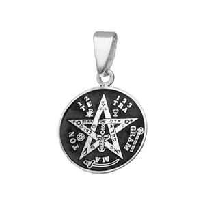 Fershop - Colgante De Plata Amuleto Tetragrámaton