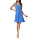 thumbnail image 1 of INSPIRE CHIC Camisón de Tirantes para Mujer con Cuello Cuadrado y Espalda de Nadador, Camiseta de Dormir Suave sin Mangas para Verano, Ropa de Casa XL Azul Real, 1 of 6