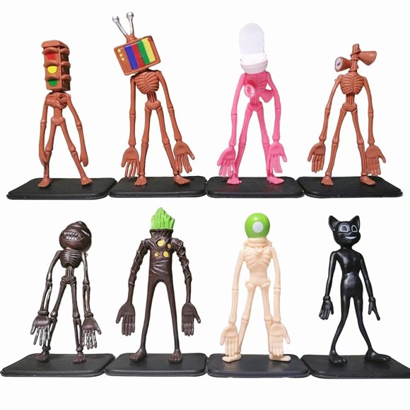 Figura de acción BELEJOYFOK 10 cm Pack de 8 Siren Head