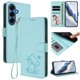 thumbnail image 2 of Funda Volteable con Diseño de Gato para Samsung Galaxy S26 Plus, Verde Claro, 2 of 6