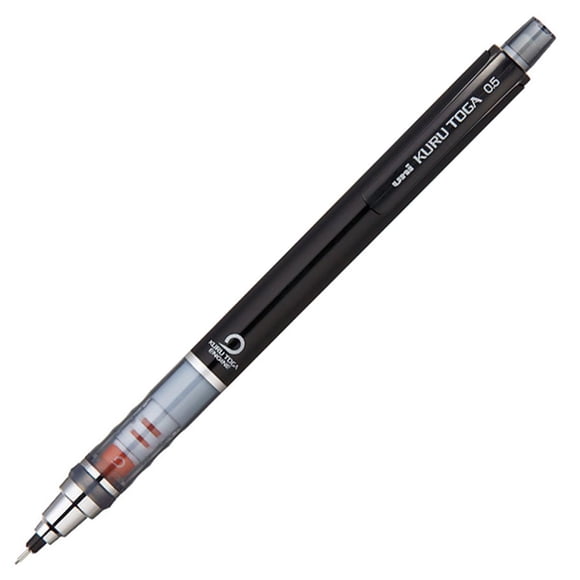 Portaminas 0.5 Uni Kurutoga Standard Black 24