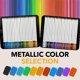 thumbnail image 3 of Lápices de colores metálicos Castle Art Supplies 48, 3 of 6