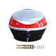 thumbnail image 1 of Caja de almacenamiento trasera para motocicleta, baúl para motocicleta, multiusos, organizado, para bicicleta eléctrica, baúl trasero para motocicleta argén, 1 of 5