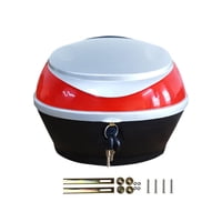 Magideal - Caja De Almacenamiento Trasera Para Motocicleta, Baúl Para Motocicleta, Multiusos, Organizado, Para Bicicleta Eléctrica, Baúl Trasero Para Motocicleta Argén