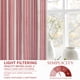 thumbnail image 4 of Cortinas DriftAway estilo farmhouse, mezcla de lino, rayas verticales rojas, 160 cm, 4 of 8