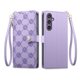 thumbnail image 1 of Funda Billetera con Cierre para [samsung galaxy S24] con Tarjetero, Soporte y Correa de ManoMorado, 1 of 5