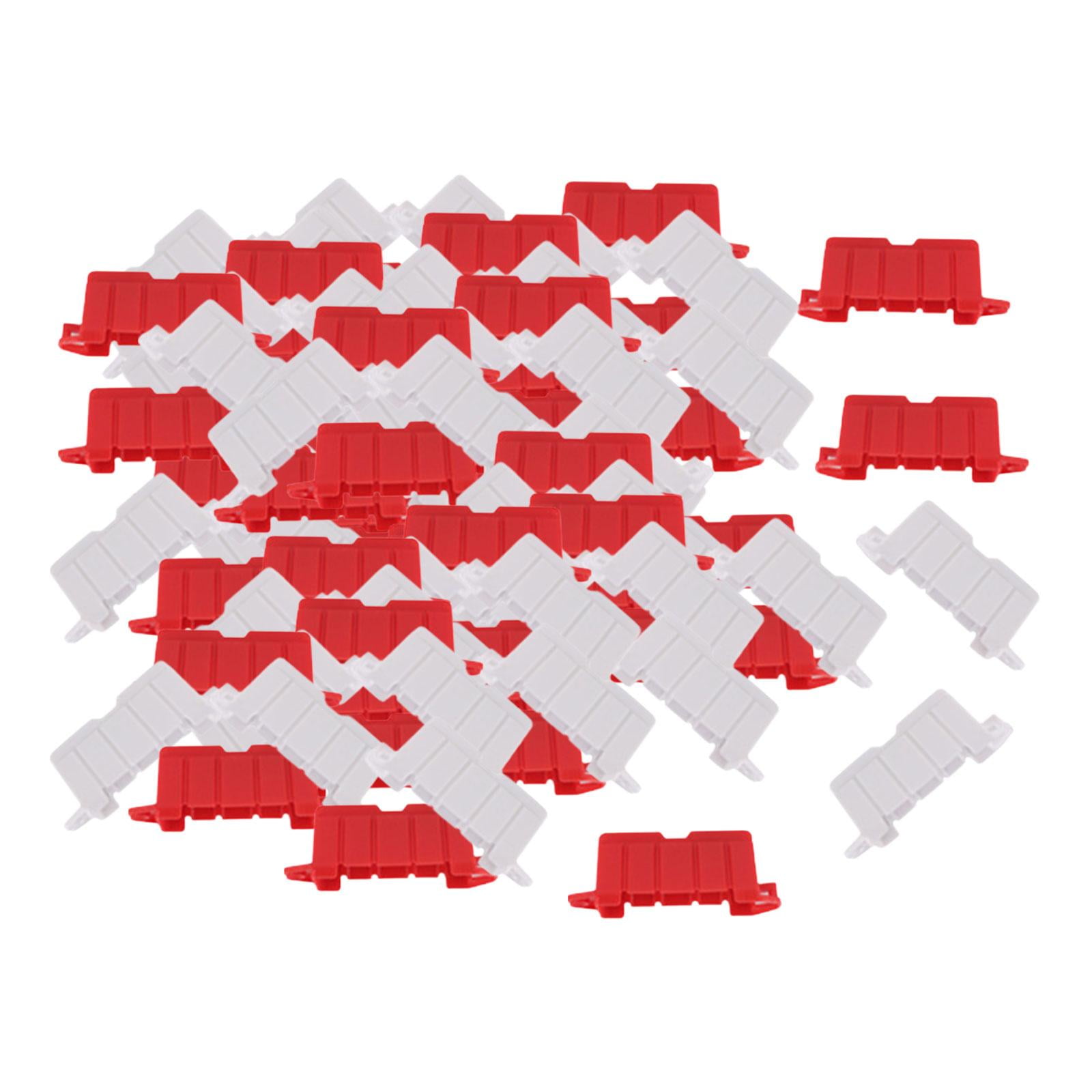 Bothyi - Barreras De Vía Rc De 50 Piezas, Bloques En Miniatura, Barricadas Rc Para Camión Sobre Orugas 1:18