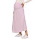 thumbnail image 4 of Falda de Maternidad INSPIRE CHIC con Bolsillos Sobre el Vientre Maxi Cintura Alta Línea A Sólida Elástica para Trabajo Ropa de Oficina Elástica X-Large Rosa, 4 of 6