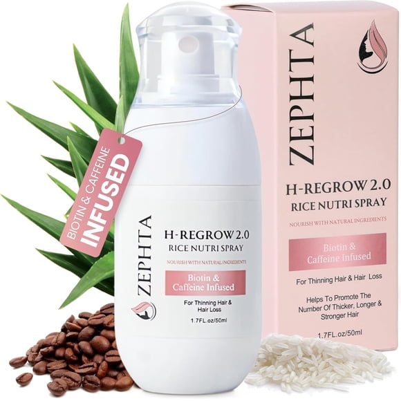 Spray Crecimiento Capilar Zephta HRegrow 2.0 Biotina 50ml