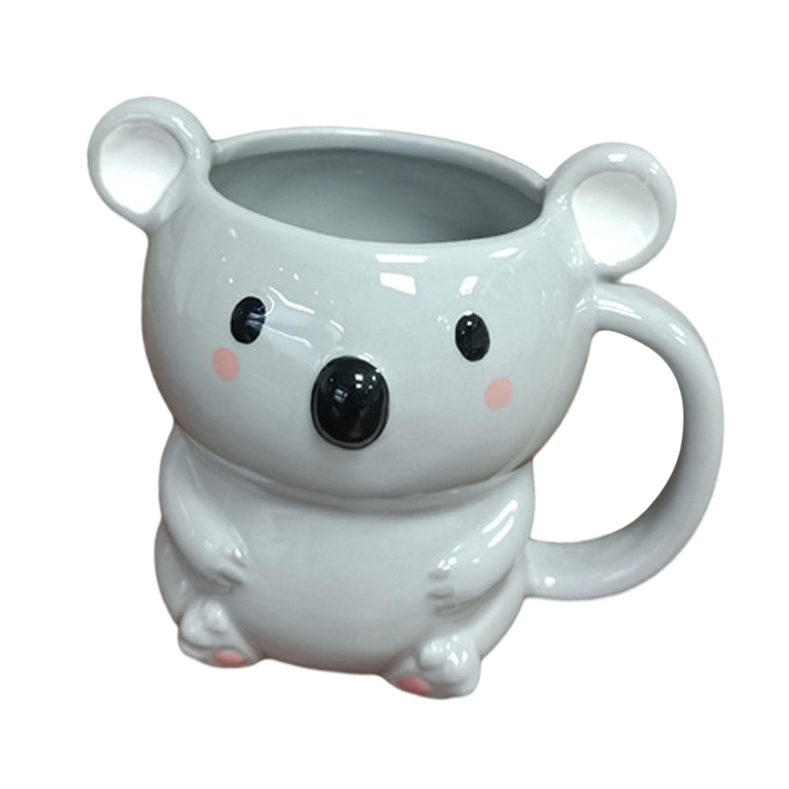 Magideal - Taza De Café De Cerámica, Taza De Té Atractiva, Taza De Jugo De Leche Novedosa, Taza De Leche De Té De La Mañana, Taza De Animal Para Navida Oso