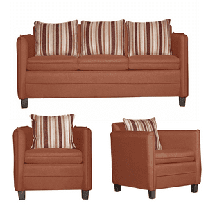 Ruzam Mobel - Juego De Living 3-1-1 Barcelona Terracota