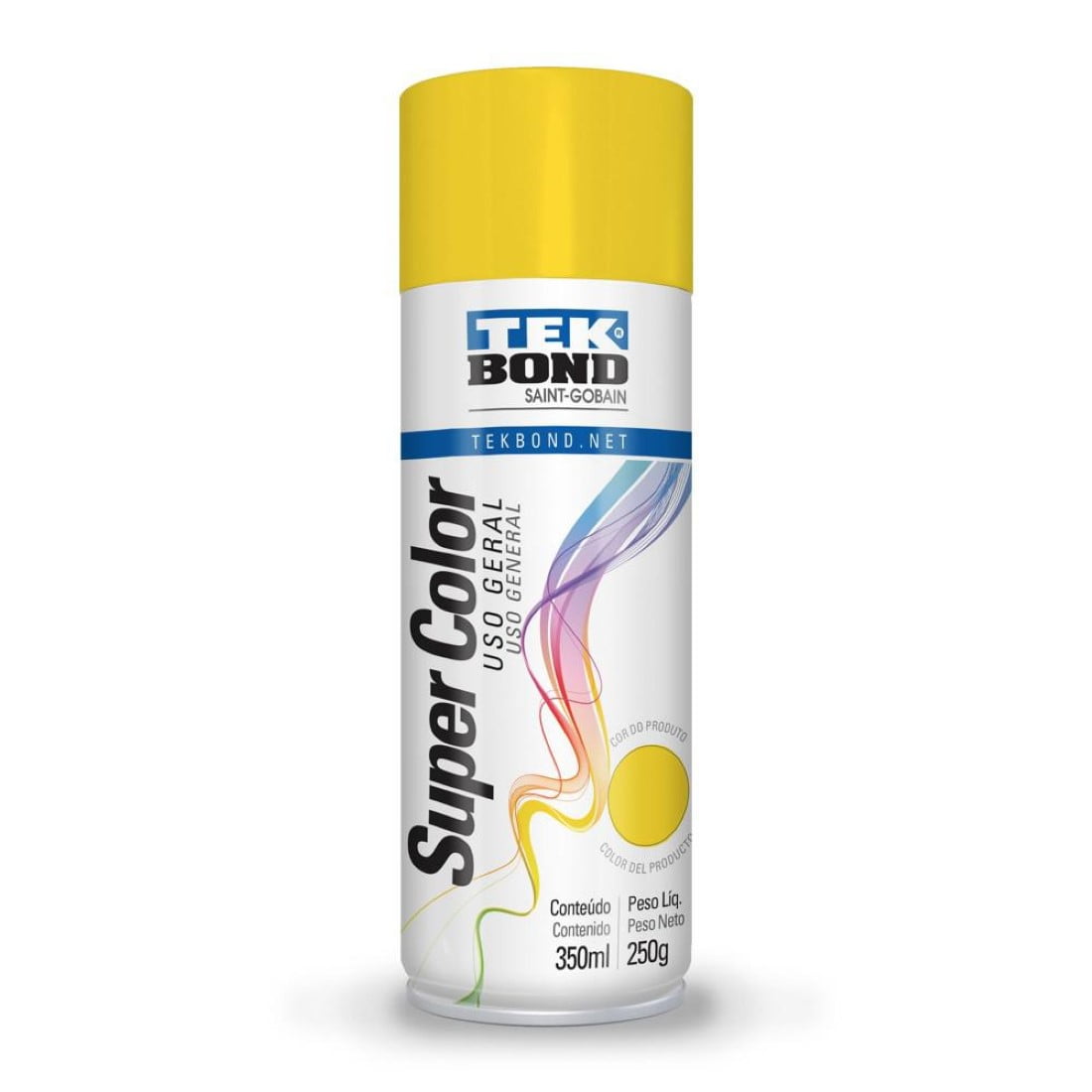 Tekbond - Pintura Acrilica Aerosol 350ml Uso General Amarillo