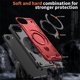 thumbnail image 4 of Para Apple iPhone 17e / 16e Funda con Soporte de Anillo en O Magnético Invisible, Funda de Teléfono a Prueba de Golpes, Rojo, para iPhone 17e / 16e, 4 of 6