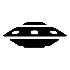 Rienda Libre Graphics - Decomural Ufo Spaceship Aliens Space Ws-15711