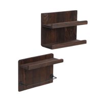 Magideal - Estantes De Pared Flotantes Baño Estantes Flotantes Ligeros Estantes De Soporte De Pared De Pared Estantes De Madera Para La Decoración Del Hogar Sala