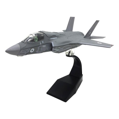 Magideal - Aleación 1/72 F-35B Fighter Simulación Con Soporte De Aviación Modelo De Para Escritorio Decoración Para Hogar Adornos De