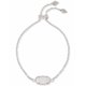 thumbnail image 1 of Pulsera Kendra Scott Elaina Plata Ajustable Drusa Iridiscente, 1 of 2