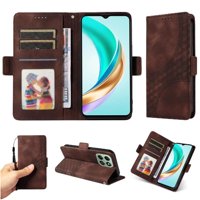 Carcasa Foxdock Honor X6C 4G De Cuero Pu, Diseño Acolchado Clásico, Protección Contra Caídas Y Rayones