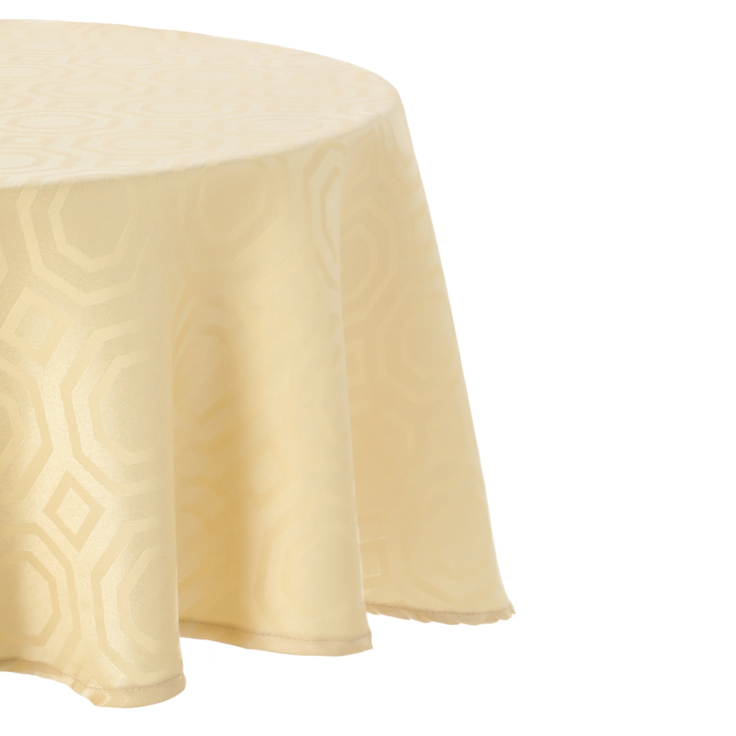 Sueño Blanco - Mantel Redondo Geom. Crema