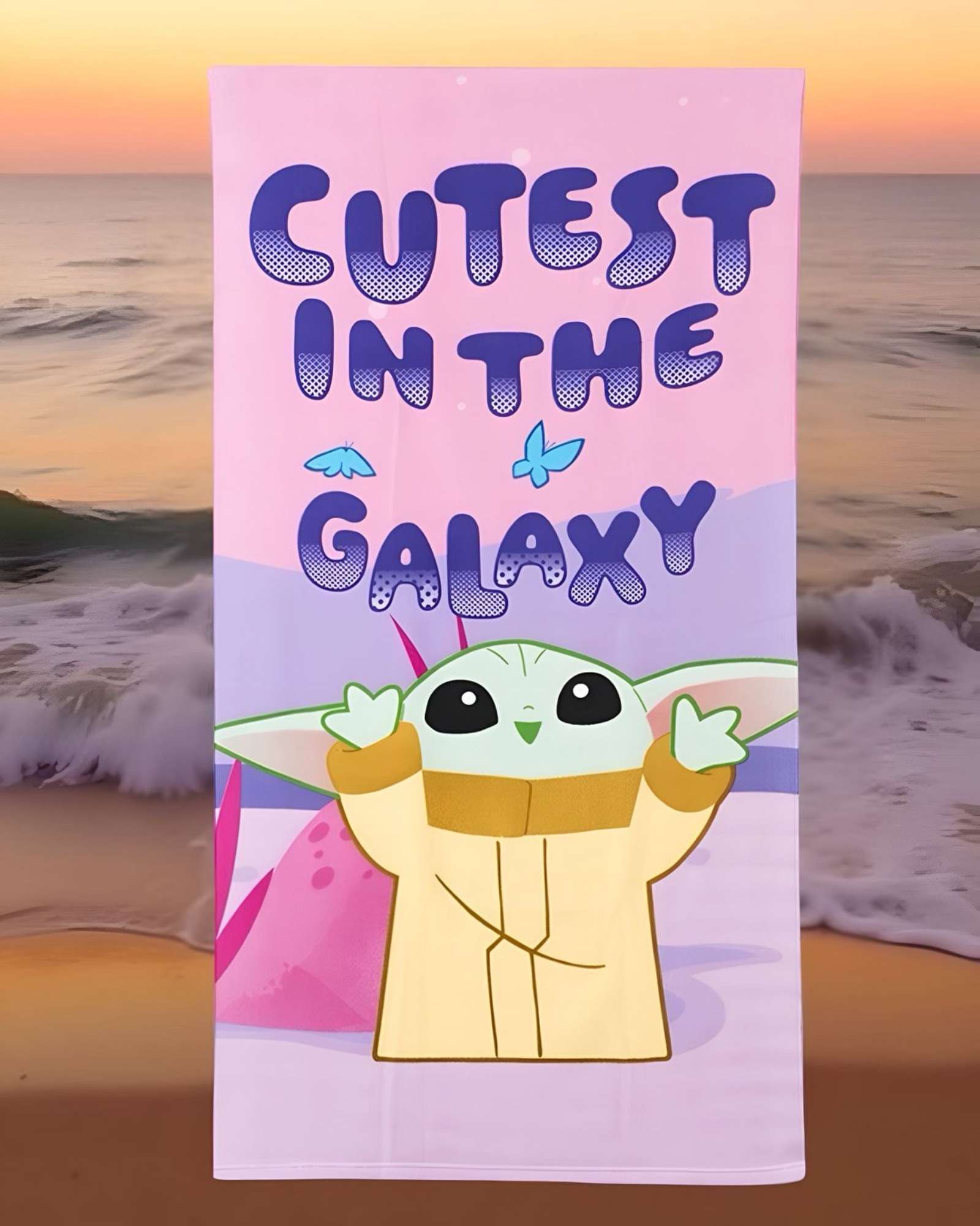 Mashini - Toalla Playera Microfibra Baby Yoda