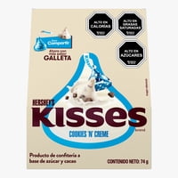 Chocolate Kisses Galleta Y Crema Bolsa 74 G Hershey'S