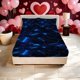 thumbnail image 1 of Game Style Blue Black Luminous Color Block Print Fitted Sheet Pattern Print Fitted Sheet a Must-Have for Family Guest Rooms Deep Pockets Are Stable And Do Not S, 1 of 1