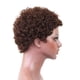 thumbnail image 1 of Marrón 8 "afro corto rizado rizado peluca de cabello humano resistente al calor para las mujeres negras, 1 of 5