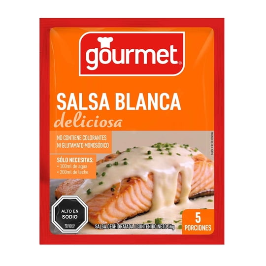Salsa Blanca (5 Porciones) Sobre 36 g Gourmet