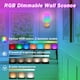 thumbnail image 4 of Aplique de pared inalámbrico a pilas slywise dorado con luz RGB, 4 of 6